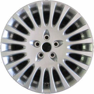 Jaguar XJ 2008-2009, XJ8 2005-2007 powder coat silver 18x8 aluminum wheels or rims. Hollander part number 59798, OEM part number C2C17714, C2C32497.