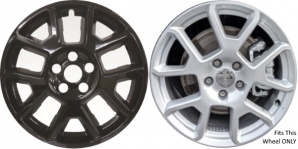 IMP-443BLK/7219GB Jeep Renegade Black Wheel Skins (Hubcaps/Wheelcovers) 17 Inch Set