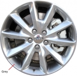 ALY9132U90.LC74 Jeep Cherokee Wheel/Rim Grey Polished #1UT92CDMAA