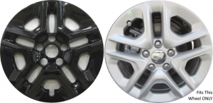 IMP-424BLK/6917GB Jeep Compass Black Wheelskins (Hubcaps/Wheelcovers) 16 Inch Set