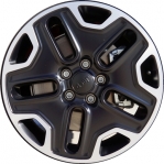 ALY9147U46 Jeep Renegade Wheel/Rim Black Machined #5XA67MXFAA