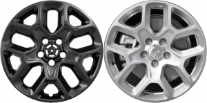 IMP-386BLK Jeep Renegade Black Wheel Skins (Hubcaps/Wheelcovers) 17 Inch Set