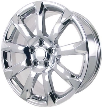 Buick LaCrosse 2014-2016 chrome 19x8.5 aluminum wheels or rims. Hollander part number ALY4115/4097U95, OEM part number 9011324.