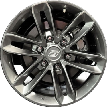 Lexus GX460 2013-2023 powder coat charcoal 18x7.5 aluminum wheels or rims. Hollander part number ALY74294, OEM part number PTR56-60120.