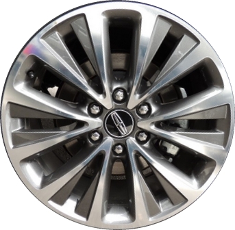 Lincoln Navigator 2015-2017 charcoal machined 20x8.5 aluminum wheels or rims. Hollander part number ALY10024U30, OEM part number FL7Z1007A.