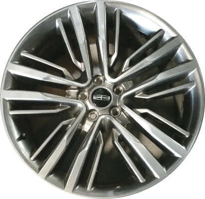 Lincoln MKC 2015-2018 grey or black polished 20x9 aluminum wheels or rims. Hollander part number ALY10022U/10125, OEM part number EJ7Z1007J, EJ7Z1007M.
