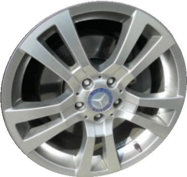 Mercedes-Benz C350 2013 powder coat hyper silver 18x7.5 aluminum wheels or rims. Hollander part number ALY85271, OEM part number 2044012902.