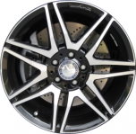 ALY85270 Mercedes-Benz C250, C300, C350 Wheel/Rim Black Machined #2044010704