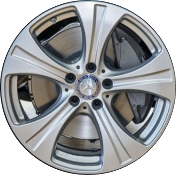 Mercedes-Benz GLC300 2016-2019, GLC350e 2018-2021 powder coat silver 18x8 aluminum wheels or rims. Hollander part number 85482, OEM part number 2534010800.