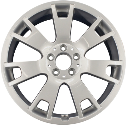 Mercedes-Benz GLK350 2008-2013 powder coat hyper silver 19x7.5 aluminum wheels or rims. Hollander part number ALY85636/190142, OEM part number 2044015202, 20440152029709.
