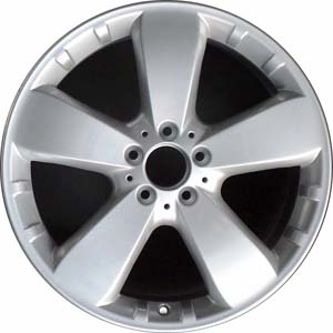 Mercedes-Benz ML500 2006-2007 powder coat silver 18x8 aluminum wheels or rims. Hollander part number ALY65370, OEM part number 1664010302.