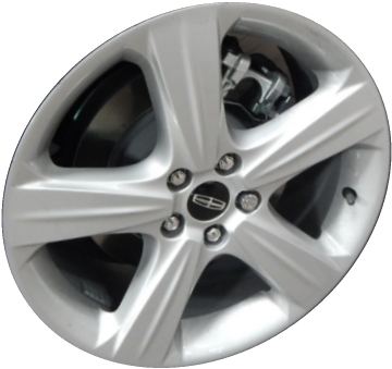 Lincoln MKC 2015-2018 powder coat silver 18x8 aluminum wheels or rims. Hollander part number ALY10016, OEM part number EJ7Z1007A.