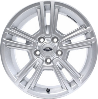 Ford Mustang 2010-2014 powder coat silver 17x7 aluminum wheels or rims. Hollander part number ALY3808U20, OEM part number AR3Z1007C.