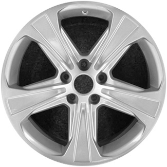 Ford Mustang 2010-2012 powder coat silver 18x8 aluminum wheels or rims. Hollander part number ALY3809, OEM part number AR3Z1007H.