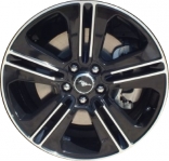 ALY3908A45HH Ford Mustang Wheel/Rim Black Machined #DR3Z1007L