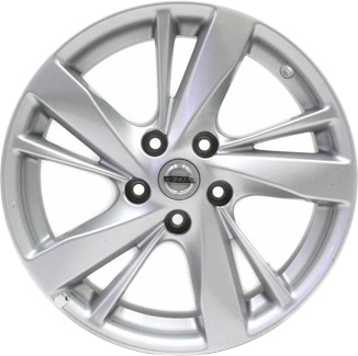 Nissan Altima 2013-2015 powder coat silver 17x7.5 aluminum wheels or rims. Hollander part number ALY62593, OEM part number 403003TA2C, 403003TA2D, 403003TA2E.