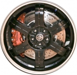 ALY62571 Nissan GT-R Wheel/Rim Black Machined #D0300KB60A