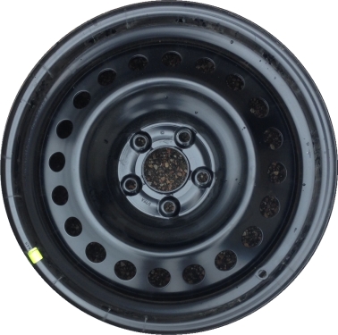 Nissan Rogue 2014-2020 powder coat black 17x7 steel wheels or rims. Hollander part number STL62618, OEM part number 403004BA0B, 403005HA0B, 403006FK0B.