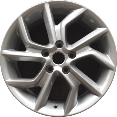 Nissan Sentra 2013-2015 powder coat silver 17x6.5 aluminum wheels or rims. Hollander part number ALY62600, OEM part number 403003RC9E.