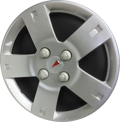 Pontiac G3 2009, Plastic 5 Spoke, Single Hubcap or Wheel Cover For 14 Inch Steel Wheels. Hollander Part Number H5029.