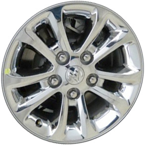 Dodge Ram 1500 2013-2018, Ram 1500 Classic 2019-2022 chrome clad 17x7 aluminum wheels or rims. Hollander part number 2452, OEM part number 1UB16SZ0AA, 1UB17RXFAB.