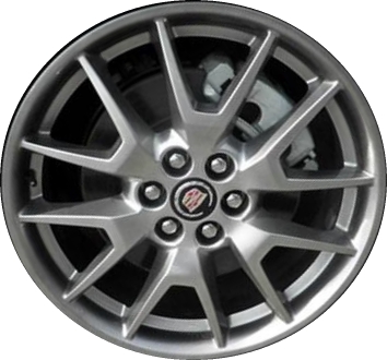 Cadillac SRX 2014-2016 powder coat hyper dark 20x8 aluminum wheels or rims. Hollander part number ALY4709U79/4760, OEM part number 19300996.