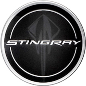 C5635 Chevrolet Corvette OEM Black Stingray Center Cap #19301418