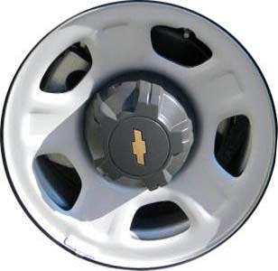 Chevrolet Colorado 2009-2012, Canyon 2009-2012 powder coat silver 16x6 steel wheels or rims. Hollander part number STL5426, OEM part number 9597845.