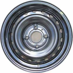 Nissan Sentra 2007-2012 powder coat black 15x6.5 steel wheels or rims. Hollander part number STL62471, OEM part number 40300ET007.