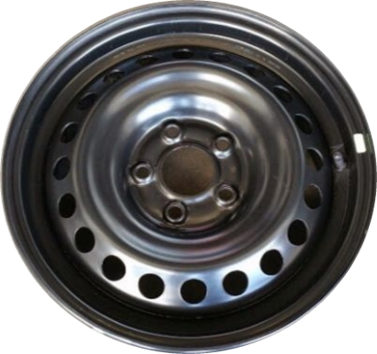 Nissan Sentra 2020-2024 powder coat black 16x6.5 steel wheels or rims. Hollander part number STL62823, OEM part number 403006LB0B.