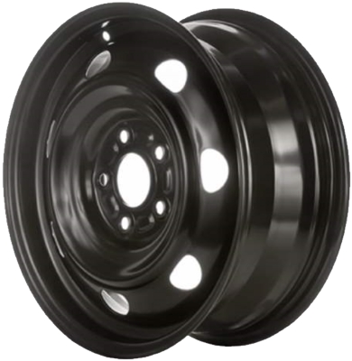 Mazda 6 2003-2013 powder coat black 16x6.5 steel wheels or rims. Hollander part number STL64920, OEM part number 9965356560, 9965916560.