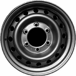 Toyota FJ Cruiser 2007-2014 powder coat black 17x7.5 steel wheels or rims. Hollander part number STL69504, OEM part number 4261135330.