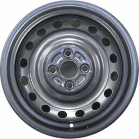 Scion xA 2004-2006 powder coat black 15x5.5 steel wheels or rims. Hollander part number STL69447, OEM part number 4261152310.