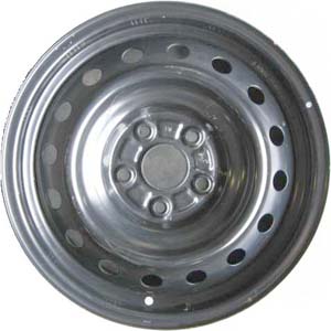 Scion xD 2008-2014 powder coat black 16x6.5 steel wheels or rims. Hollander part number STL69529, OEM part number 4261152620.