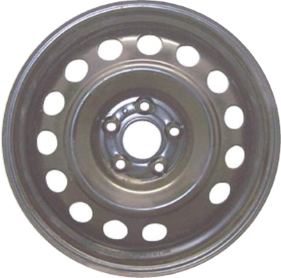 Hyundai Tucson 2010-2015 powder coat black 17x6.5 steel wheels or rims. Hollander part number STL70793, OEM part number 529102S410, 529102S400.