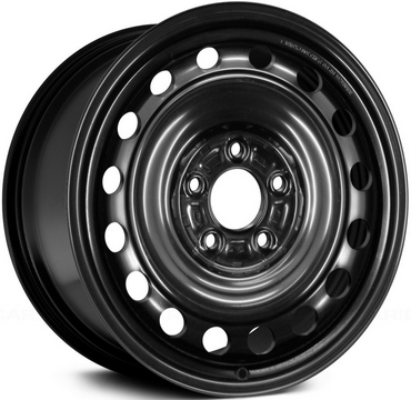 Hyundai Sonata 2011-2014 powder coat black 16x6.5 aluminum wheels or rims. Hollander part number STL70801, OEM part number 529103Q410, 529103Q420.