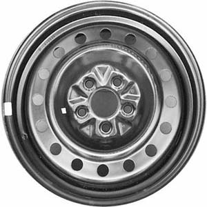 Suzuki SX4 2010-2013 powder coat black 16x6 steel wheels or rims. Hollander part number STL72713, OEM part number 4321080J0009L.
