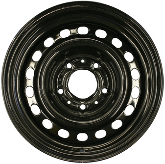 Chevrolet Caprice 1994-1996 powder coat black 15x7 steel wheels or rims. Hollander part number STL8022, OEM part number 9592361.