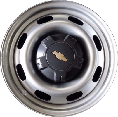 Chevrolet Colorado 2004-2008, Canyon 2004-2008 powder coat silver 15x6 steel wheels or rims. Hollander part number STL8061, OEM part number 97245908, 8972459080.