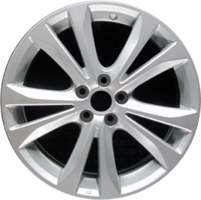 Subaru Legacy 2013-2014 powder coat silver or machined 17x7.5 aluminum wheels or rims. Hollander part number ALY68808U, OEM part number 28111AJ15A, 28111AJ16A.