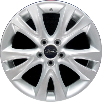 Ford Taurus 2010-2012 powder coat silver 18x7.5 aluminum wheels or rims. Hollander part number ALY3817, OEM part number BG1Z1007A.
