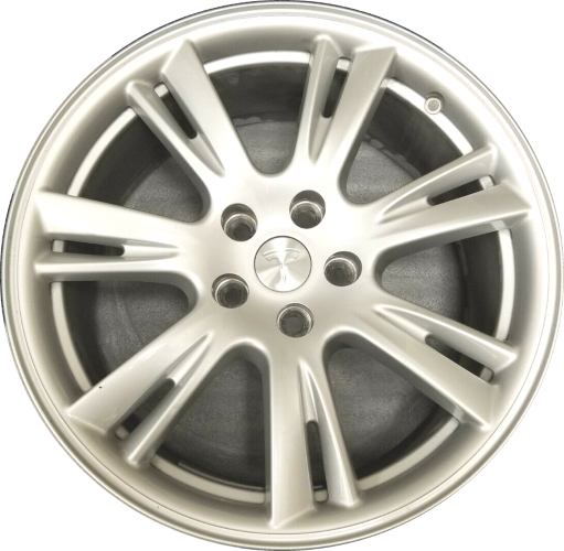 Tesla Model S 2020-2023 powder coat silver 19x8.5 aluminum wheels or rims. Hollander part number ALY96964/190301, OEM part number Not Yet Known.
