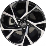 ALY75224U45 Toyota C-HR Wheel/Rim Black Machined #42611F4040