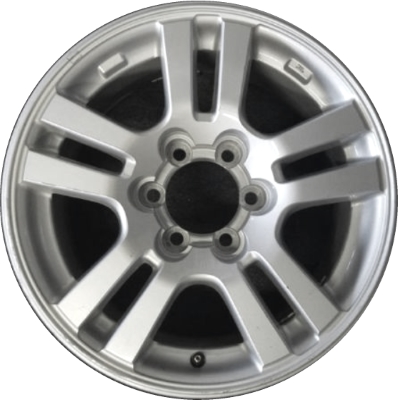 Toyota Tacoma 2012-2015 powder coat silver 18x7.5 aluminum wheels or rims. Hollander part number ALY69606U20, OEM part number 4260D04010, 4261104140.
