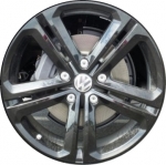 ALY69977U45 Volkswagen Touareg Wheel/Rim Black Painted #7P6601025AGAX1