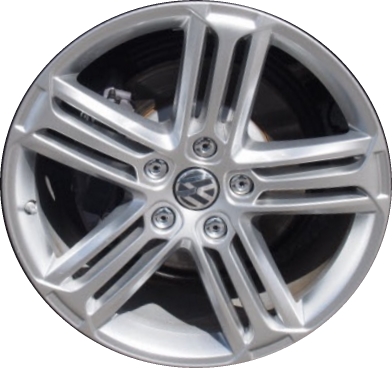 Volkswagen Touareg 2015-2017 powder coat hyper silver 20x9 aluminum wheels or rims. Hollander part number ALY69995, OEM part number 7P6601025AH88Z.
