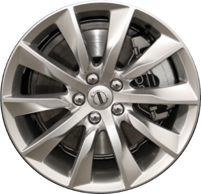 Volvo S90 2017-2019 powder coat hyper silver 18x8 aluminum wheels or rims. Hollander part number ALY70431, OEM part number 314088972.