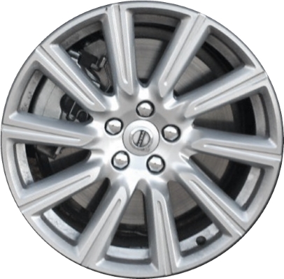 Volvo S90 2017-2020, V90 2017-2020 silver machined 19x8.5 aluminum wheels or rims. Hollander part number 70433, OEM part number 314088980.
