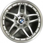 ALY59466 BMW 330i Wheel/Rim Silver Painted #36111097187