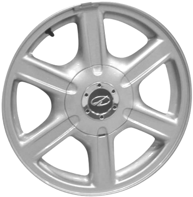 Oldsmobile Bravada 2002-2004 powder coat silver 17x7 aluminum wheels or rims. Hollander part number ALY6051, OEM part number Not Yet Known.